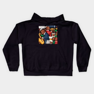 Coffee and Jazz Kids Hoodie